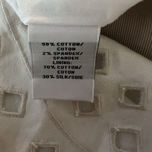 Lafayette 148 New York Dress 10 Embroidered Silk Blend - Picture 4 of 5